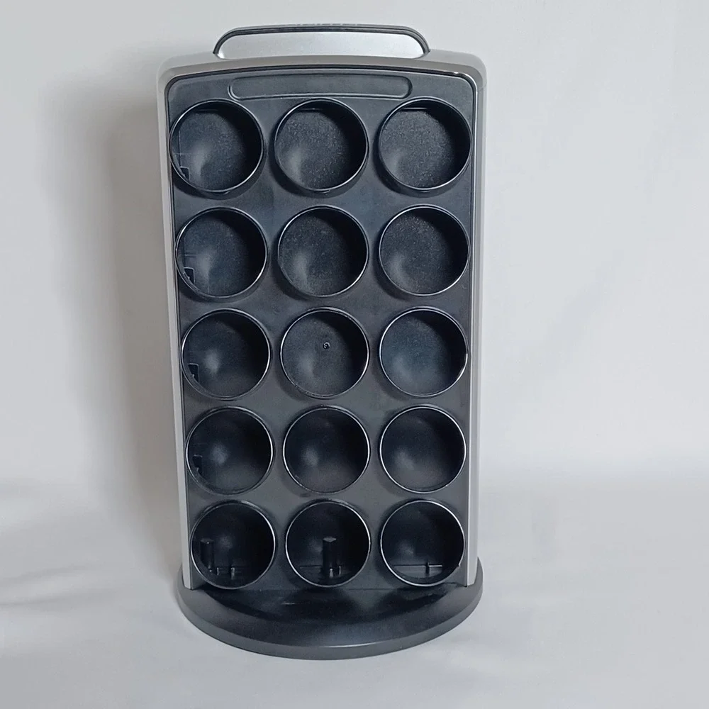 Keurig KCC-30 K-Cup Carousel 30 Pod Rotating Coffee Storage Holder Black Silver